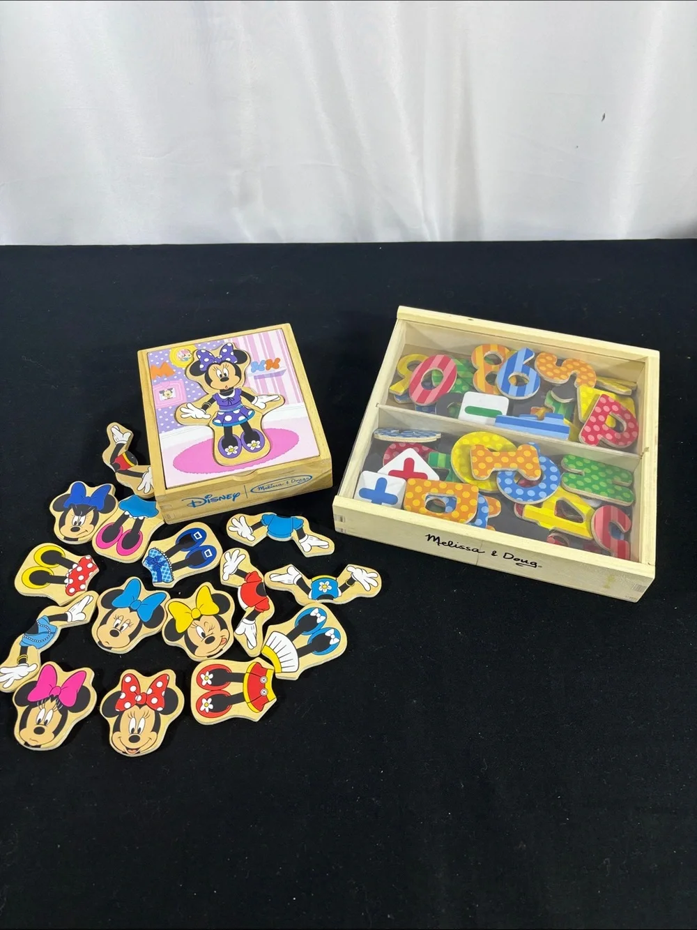 Melissa and Doug Minnie Mouse Wooden Puzzle & Magnet Set
